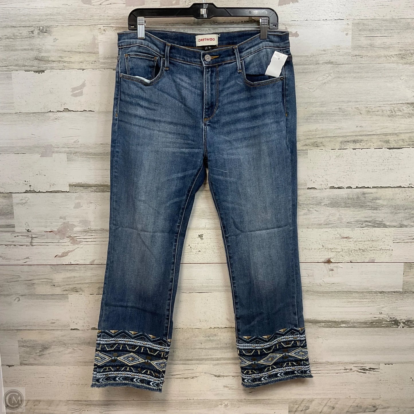 Jeans Straight By Driftwood In Blue Denim, Size: 12