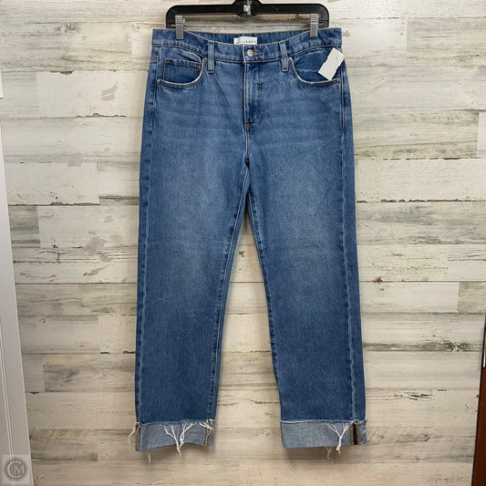 Jeans Straight By Loft In Blue Denim, Size: 4