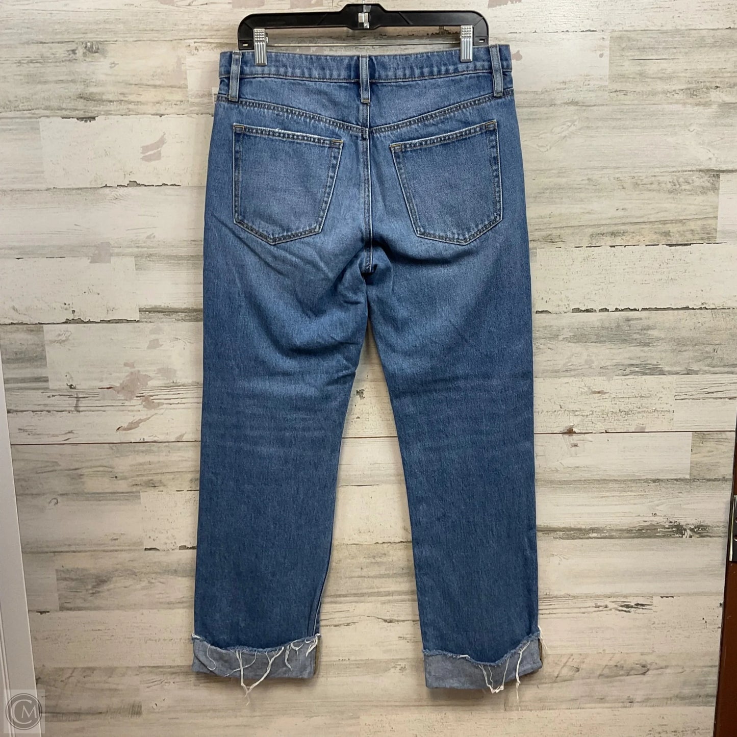 Jeans Straight By Loft In Blue Denim, Size: 4