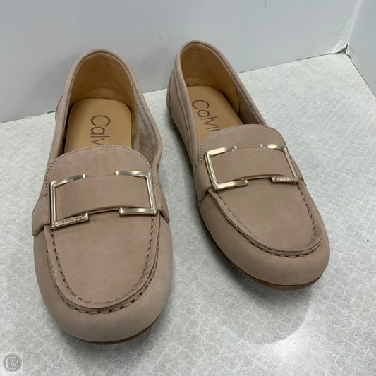 Shoes Flats By Calvin Klein In Beige, Size: 10