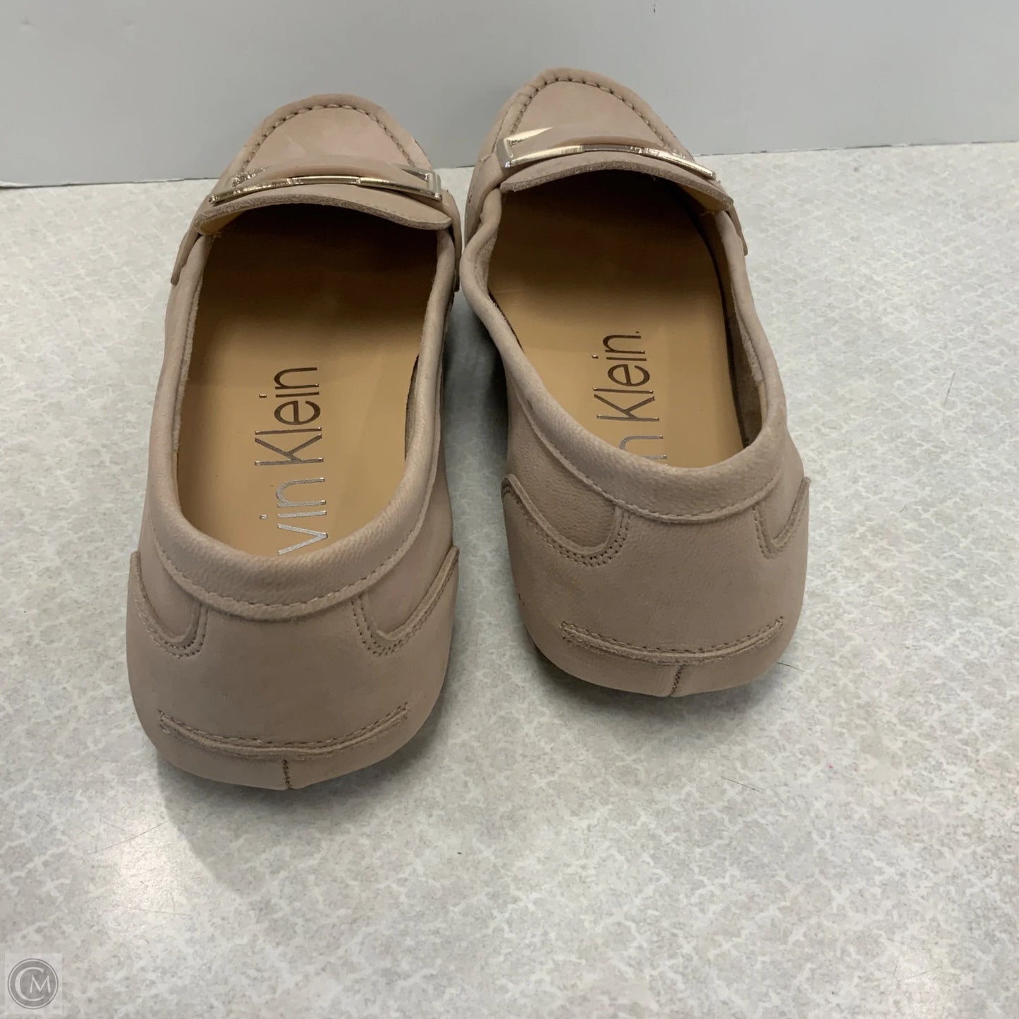 Shoes Flats By Calvin Klein In Beige, Size: 10