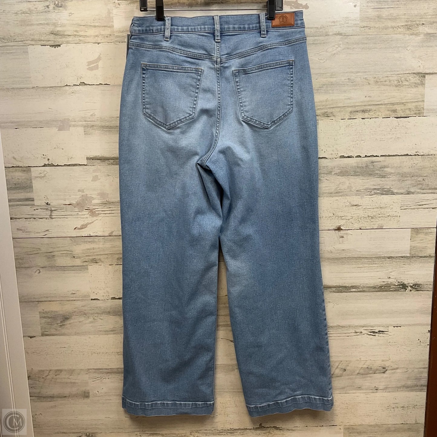 Jeans Wide Leg By Lands End In Blue Denim, Size: 16