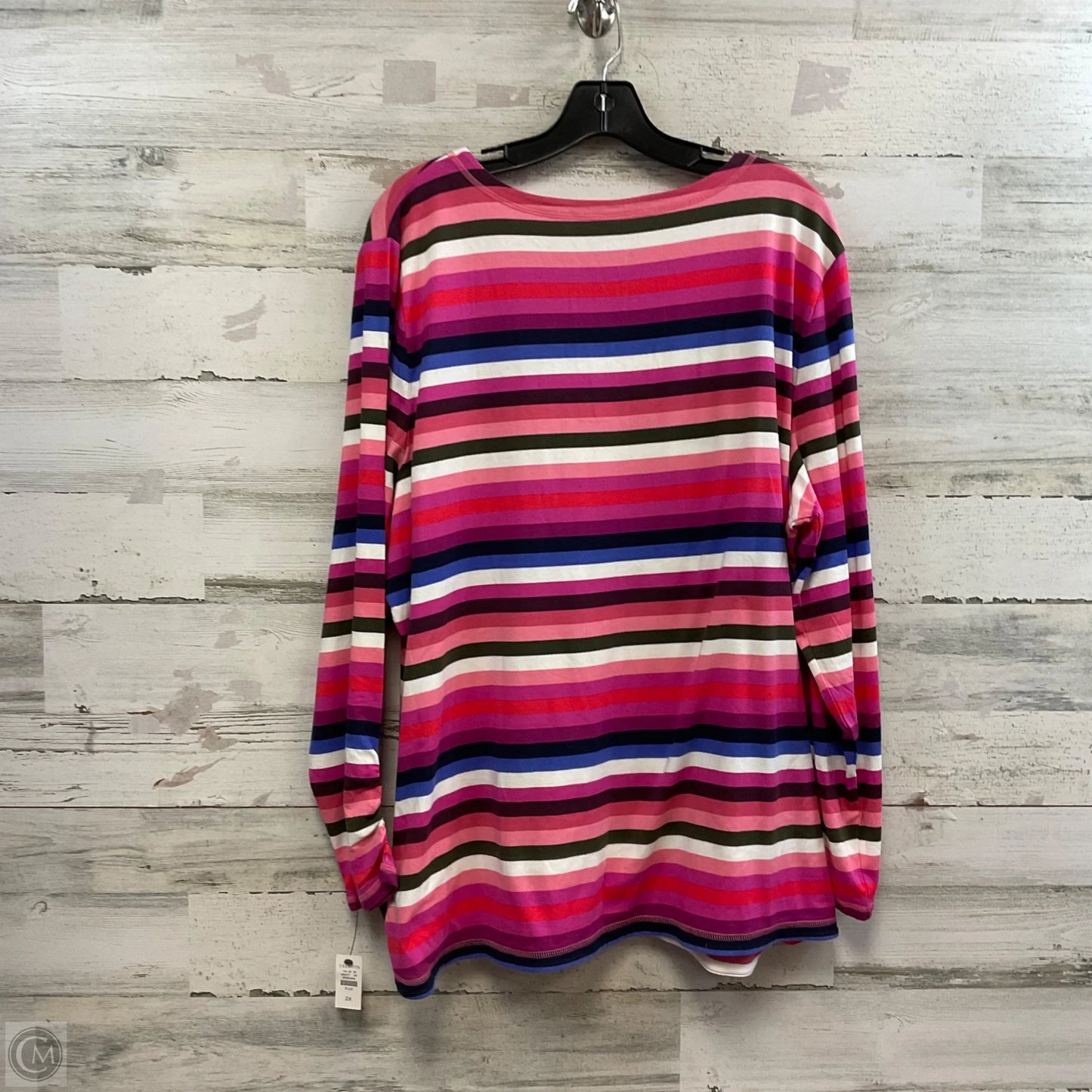 Top Long Sleeve By Talbots In Pink, Size: 2x
