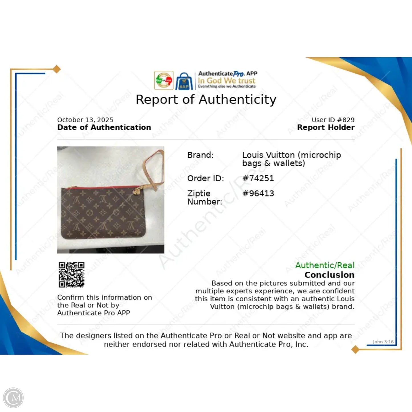 Wristlet Luxury Designer By Louis Vuitton, Size: Small