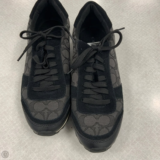 Shoes Designer By Coach In Black, Size: 10