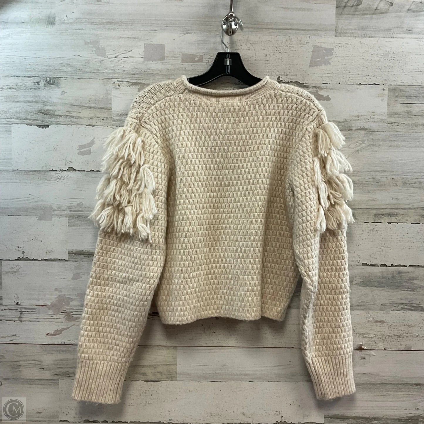 Sweater By Anthropologie In Ivory, Size: M