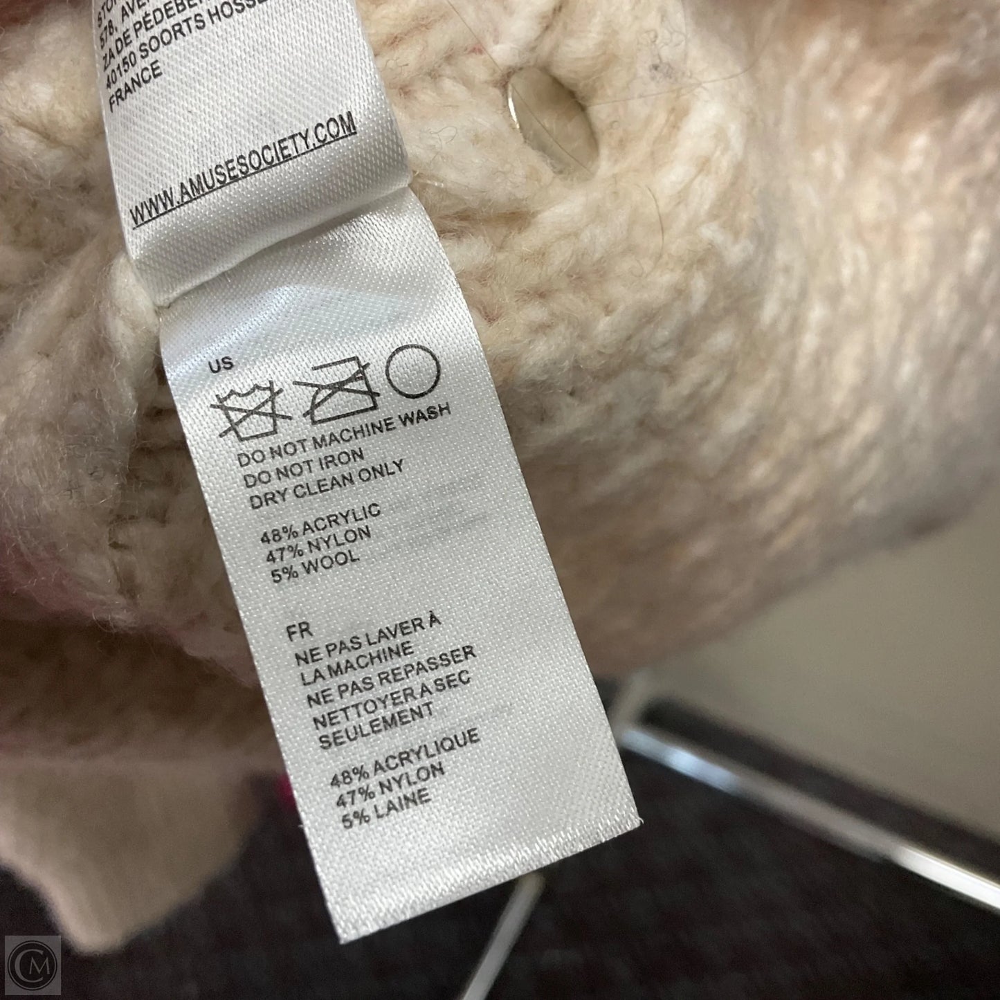 Sweater By Anthropologie In Ivory, Size: M