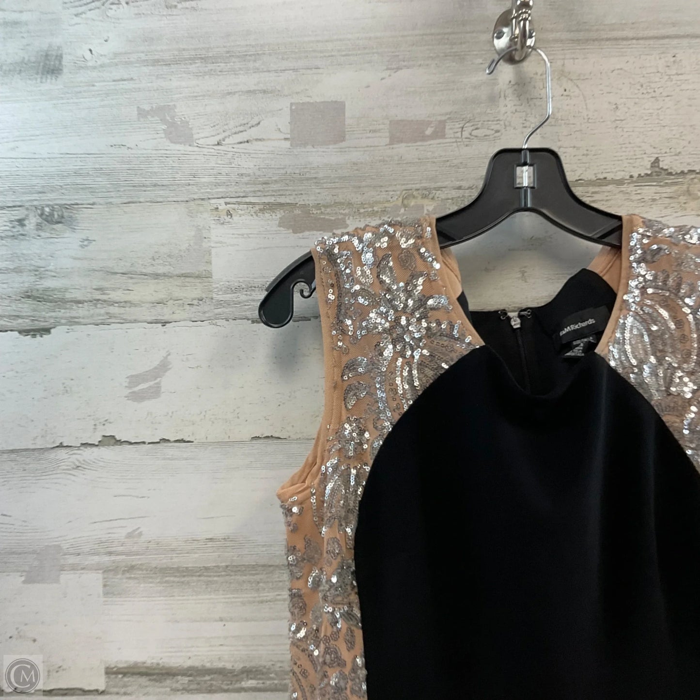 Dress Party Short By R And M Richards In Black, Size: L