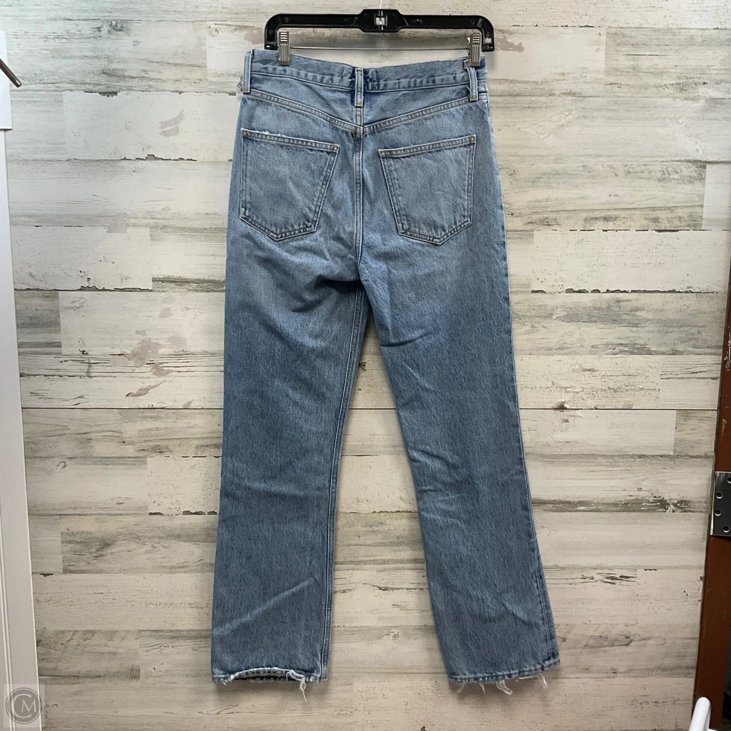 Jeans Straight By Agolde In Blue Denim, Size: 2