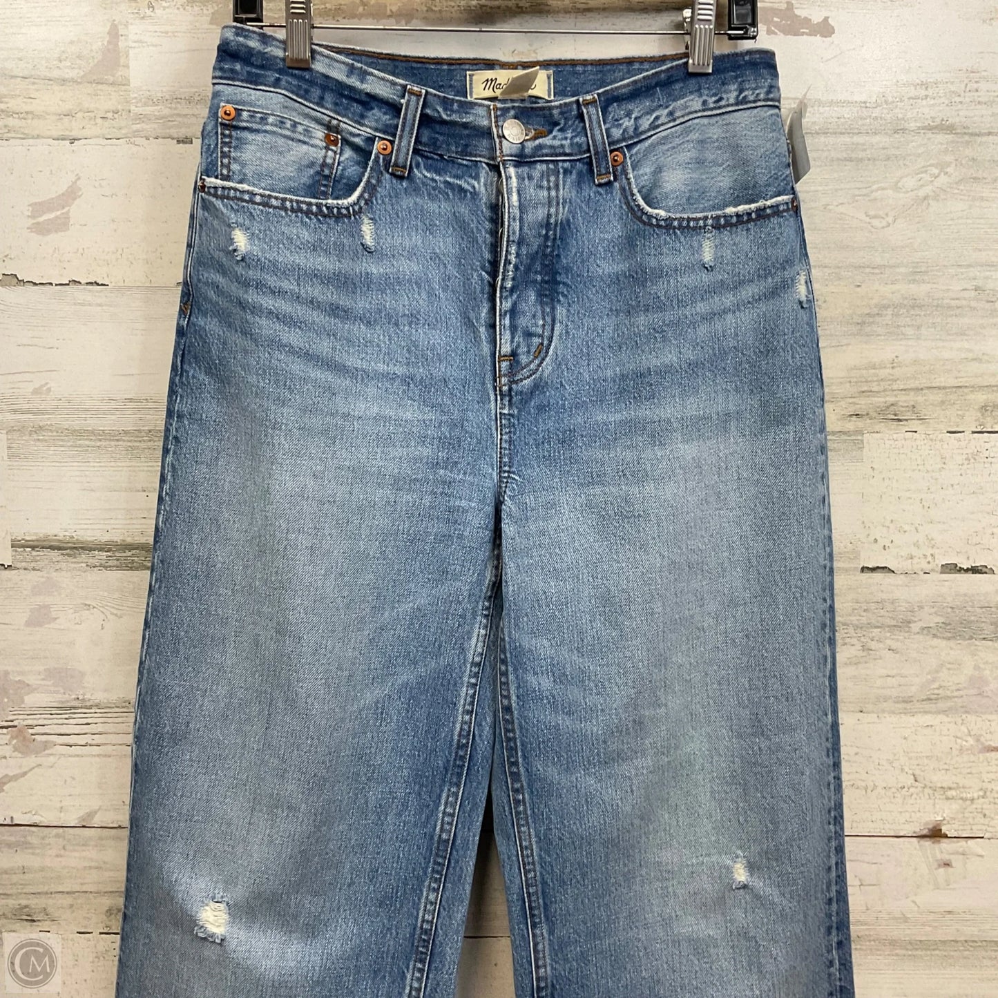 Jeans Wide Leg By Madewell In Blue Denim, Size: 2