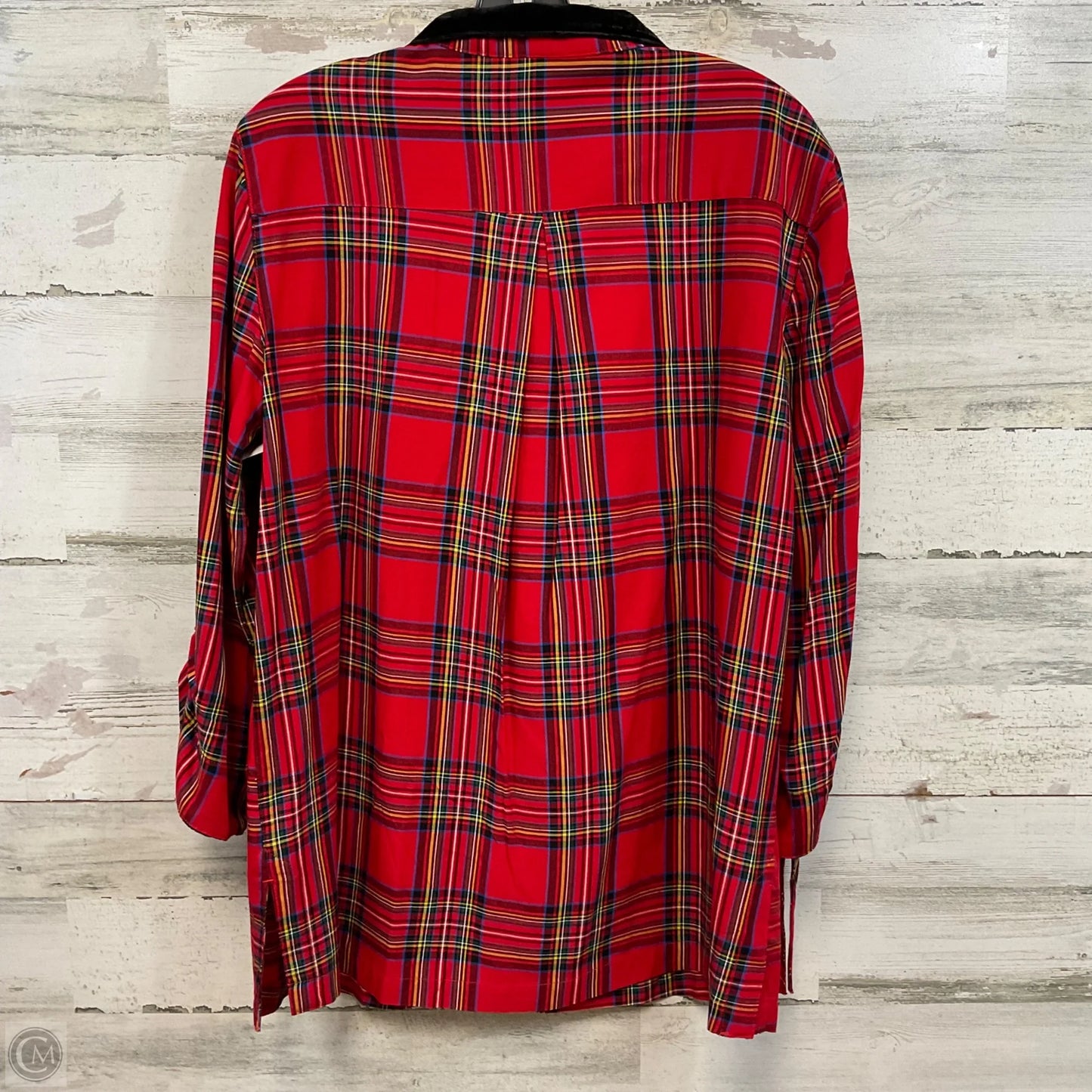 Blouse 3/4 Sleeve By John Mark In Red, Size: S