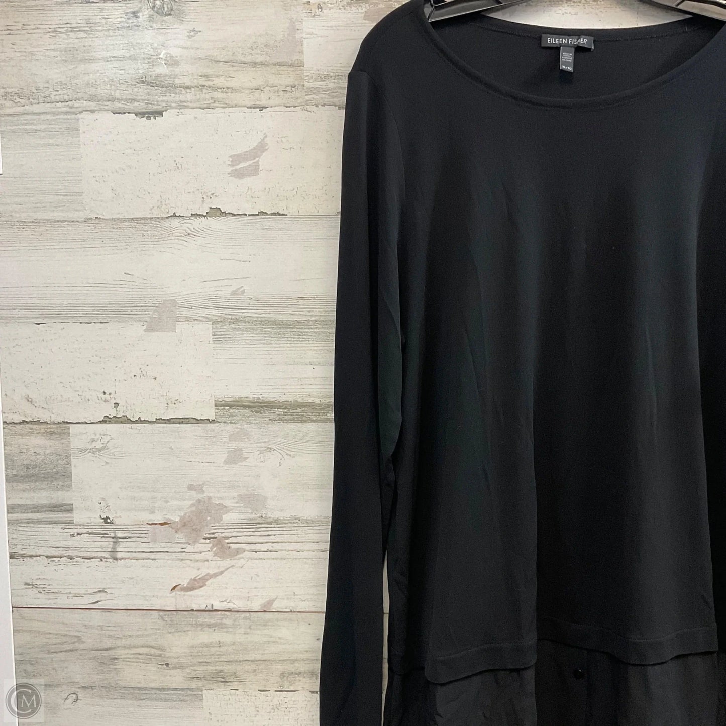 Tunic Long Sleeve By Eileen Fisher In Black, Size: Xl