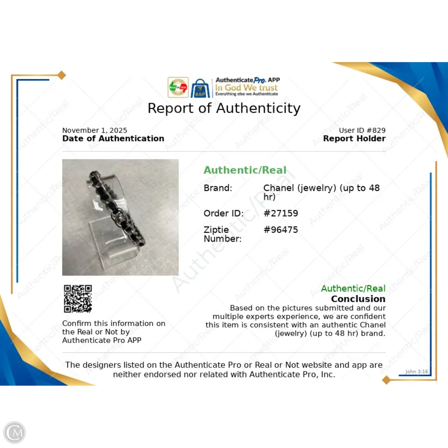 Bracelet Luxury Designer By Chanel