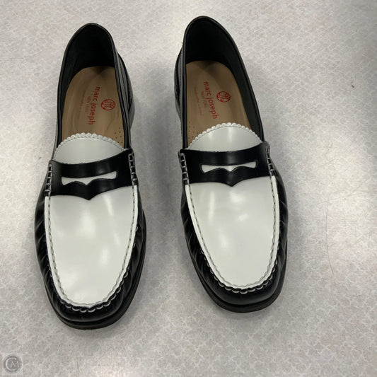 Shoes Flats By Marc Joseph  In Black & White, Size: 8