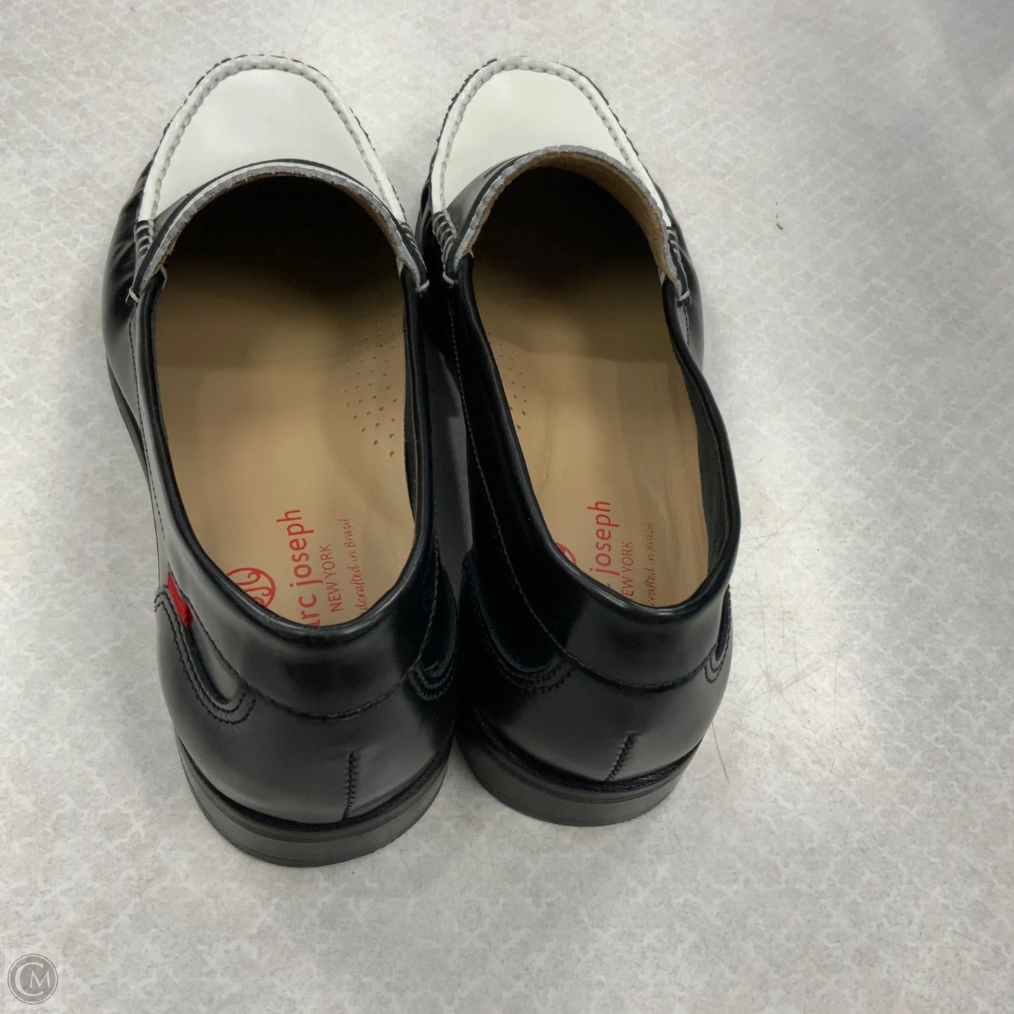 Shoes Flats By Marc Joseph  In Black & White, Size: 8