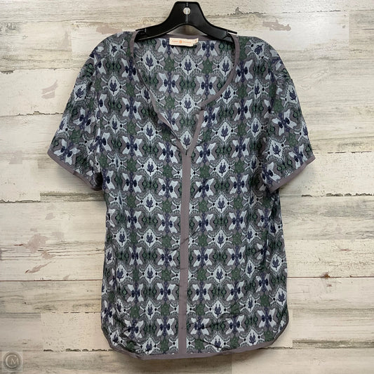 Blouse Designer By Tory Burch In Blue, Size: 12