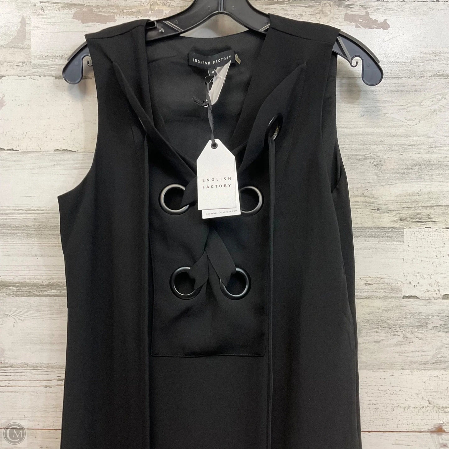 Dress Work By English Factory In Black, Size: M