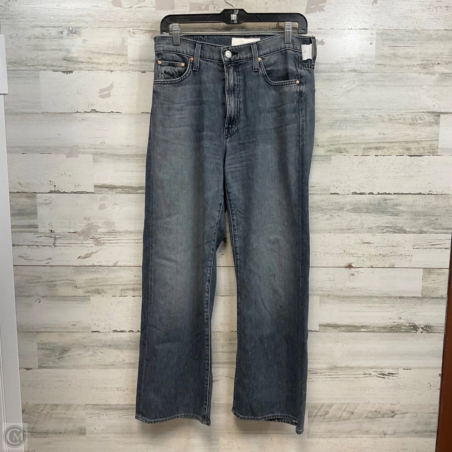 Jeans Wide Leg By Mother In Blue Denim, Size: 6
