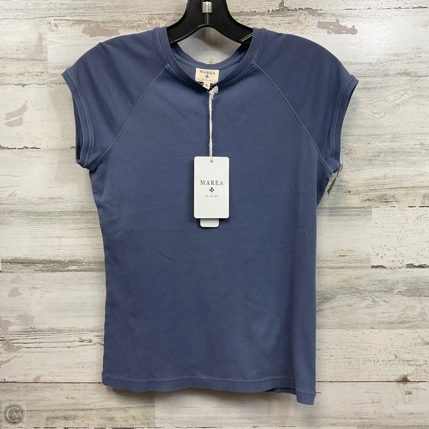 Top Short Sleeve By marea In Blue, Size: Small