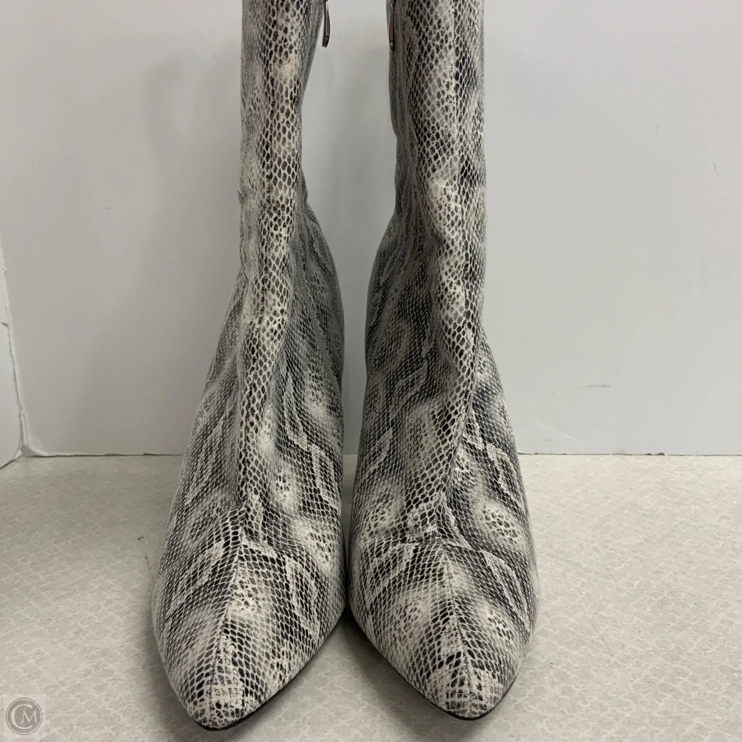 Boots Ankle Heels By Fashion Nova In Snakeskin Print, Size: 11