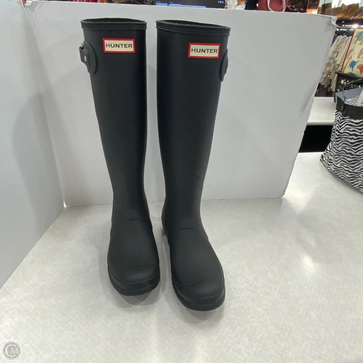 Boots Rain By Hunter In Black, Size: 9