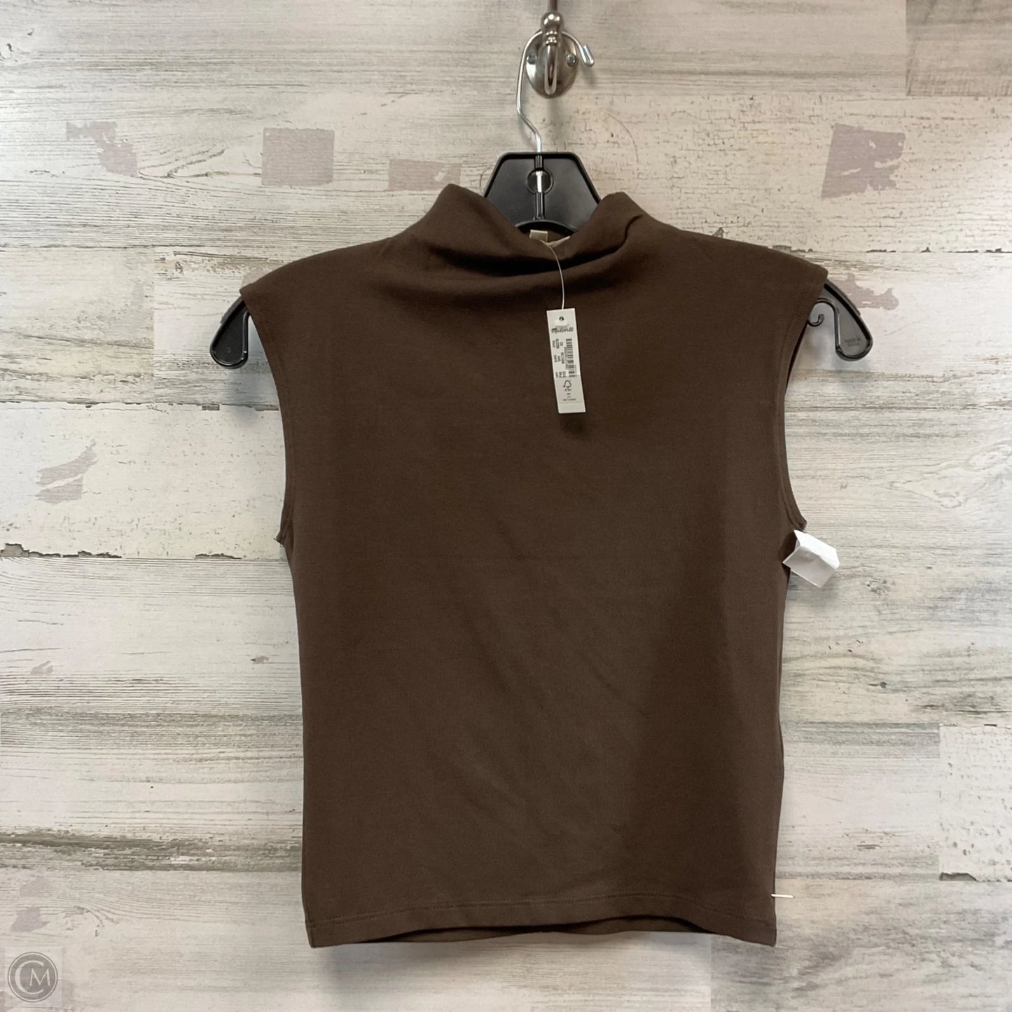Top Sleeveless Basic By Madewell In Brown, Size: Xs