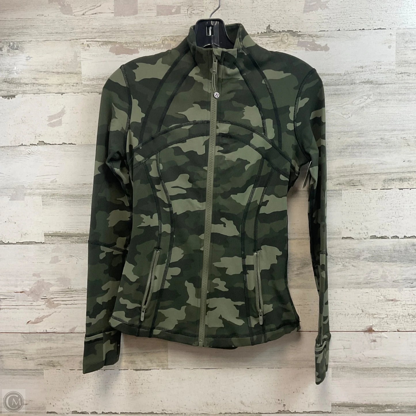 Athletic Jacket By Lululemon In Camouflage Print, Size: Xs