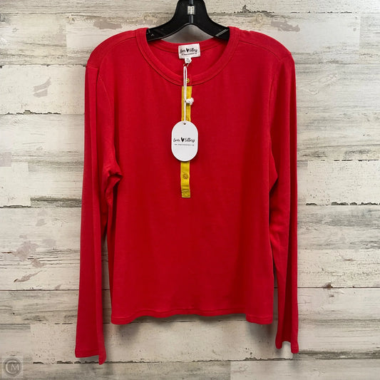 Top Long Sleeve By love letters In Red, Size: Xl