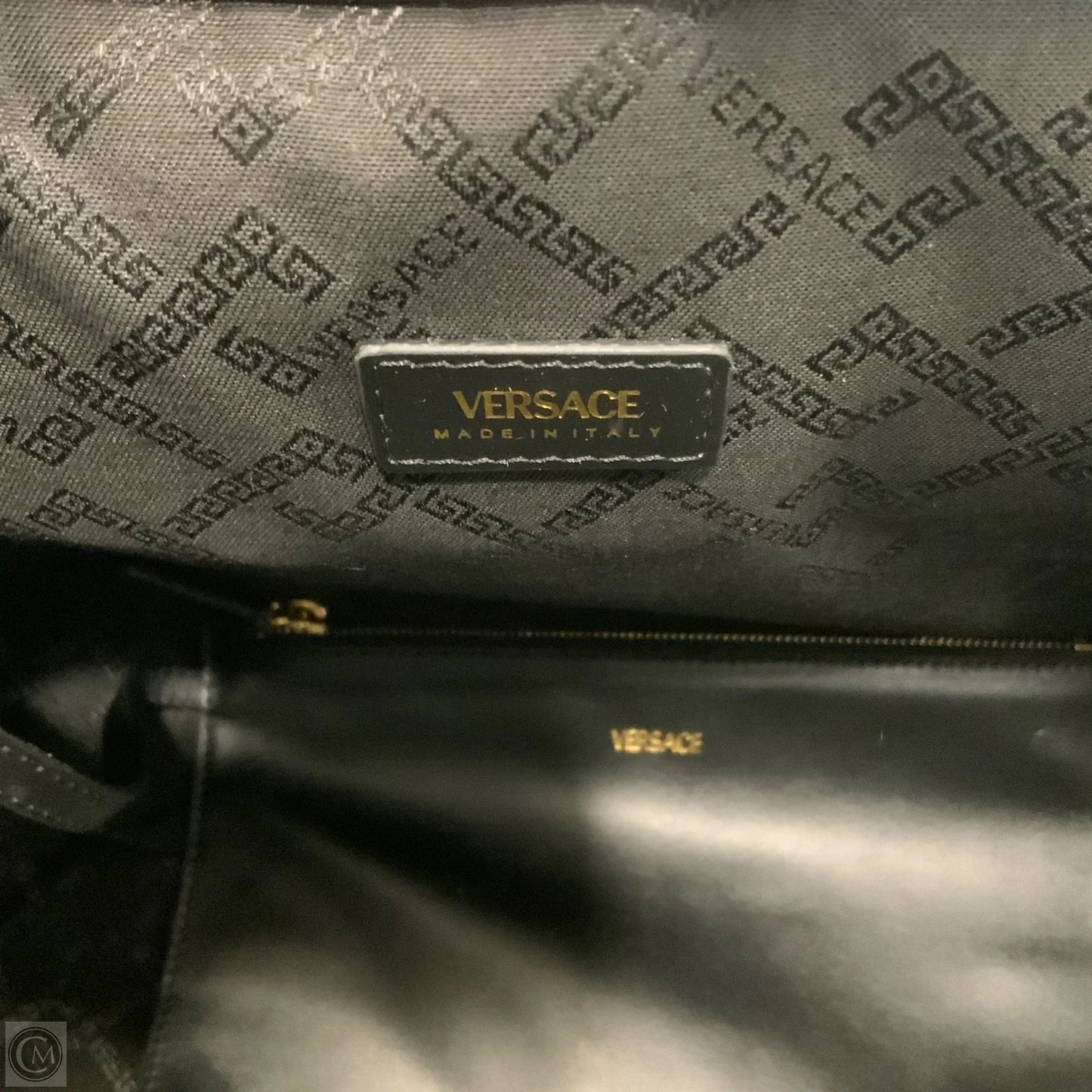 Tote Luxury Designer By Versace, Size: Large