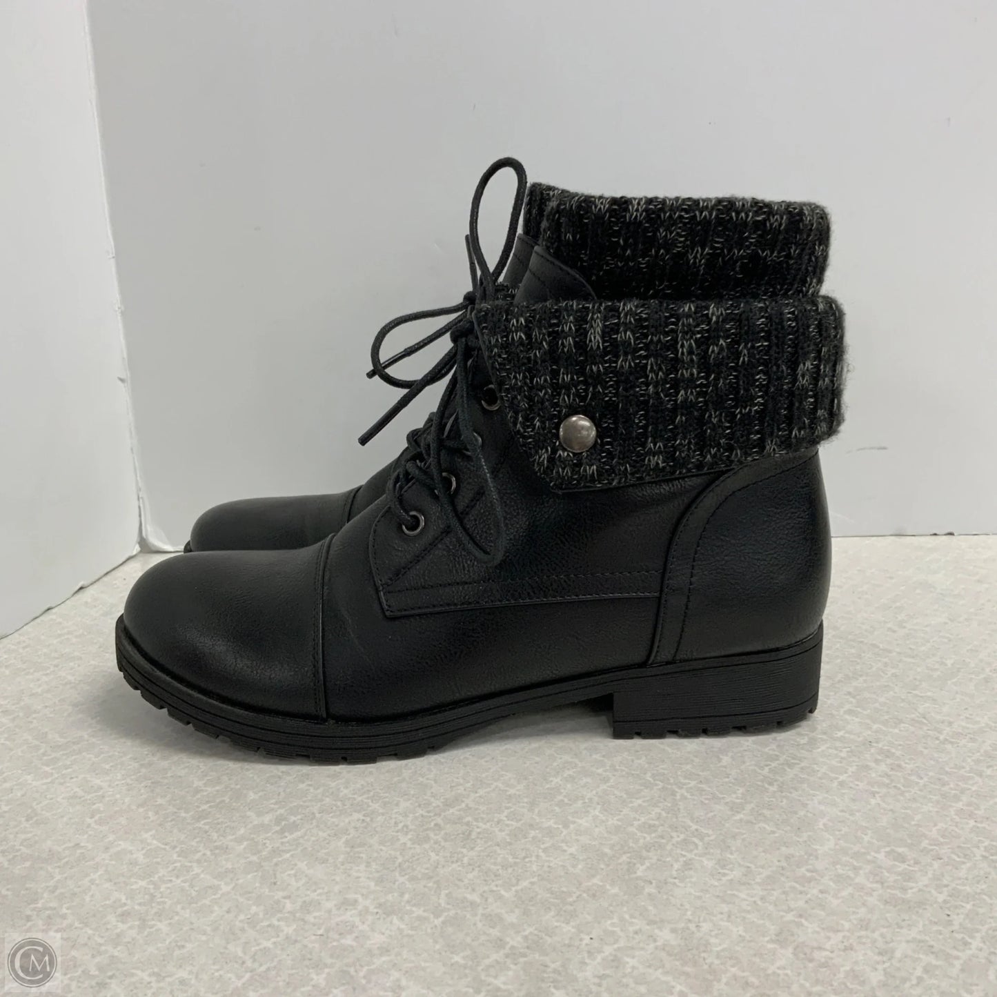 Boots Ankle Flats By Jessica Cline In Black, Size: 9