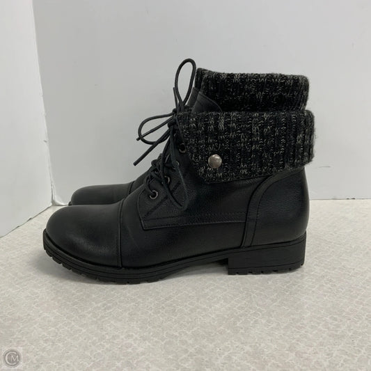 Boots Ankle Flats By Jessica Cline In Black, Size: 9