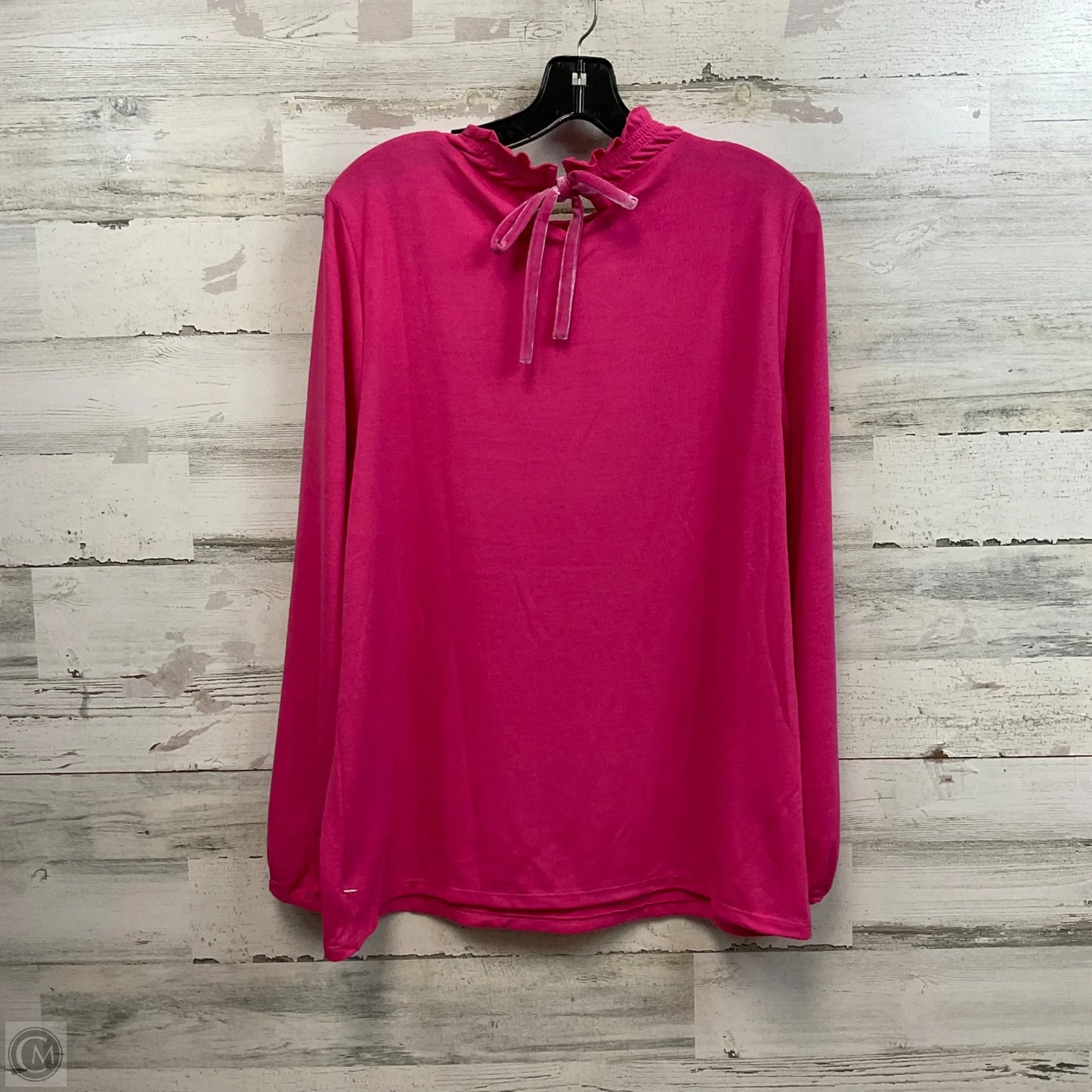 Top Long Sleeve By Talbots In Pink, Size: 1x