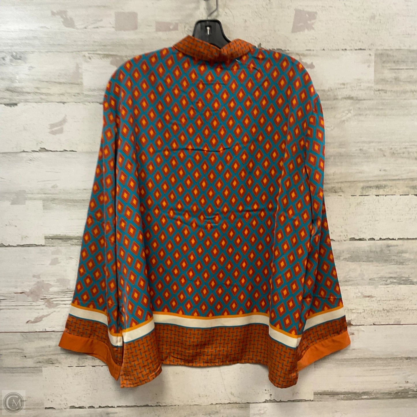 Blouse Long Sleeve By Rose And Olive In Orange, Size: L