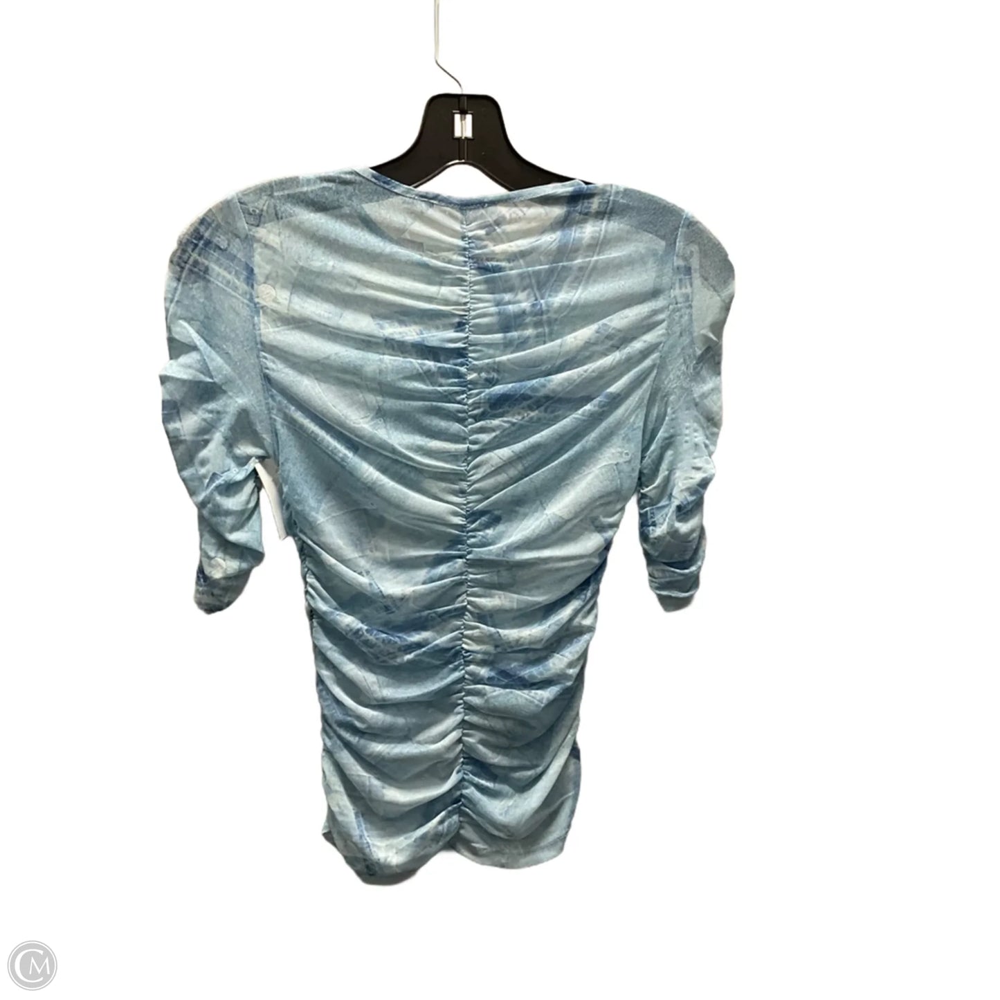 Top Short Sleeve By Good American In Blue, Size: Xs