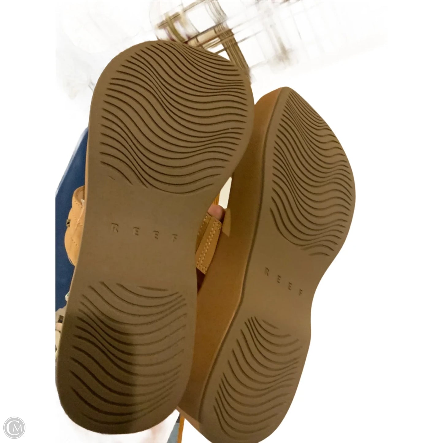 Sandals Heels Platform By Reef In Tan, Size: 9