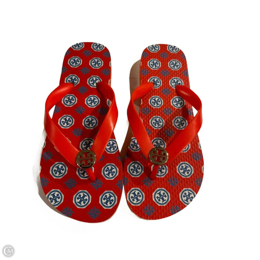 Sandals Designer By Tory Burch In Red, Size: 6