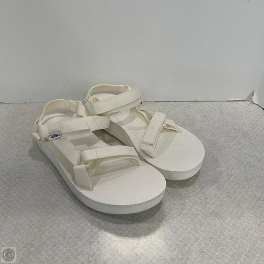 Sandals Flats By Teva In White, Size: 12