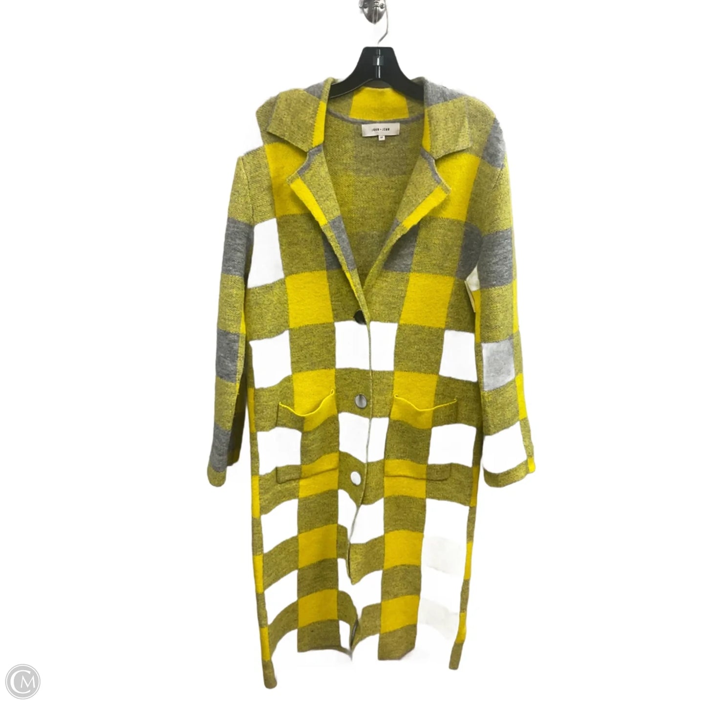 Sweater Cardigan By John + Jenn In Yellow, Size: S