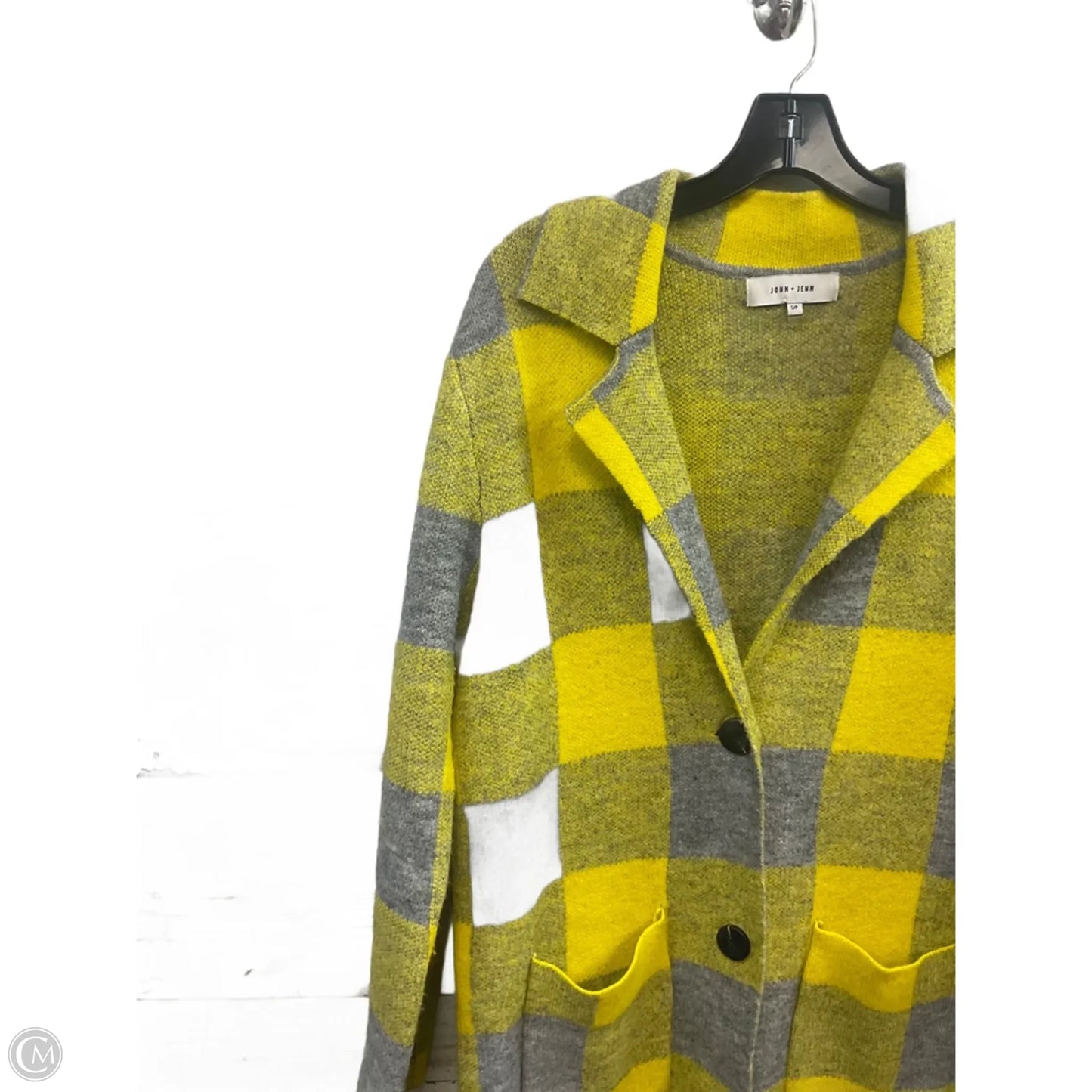 Sweater Cardigan By John + Jenn In Yellow, Size: S