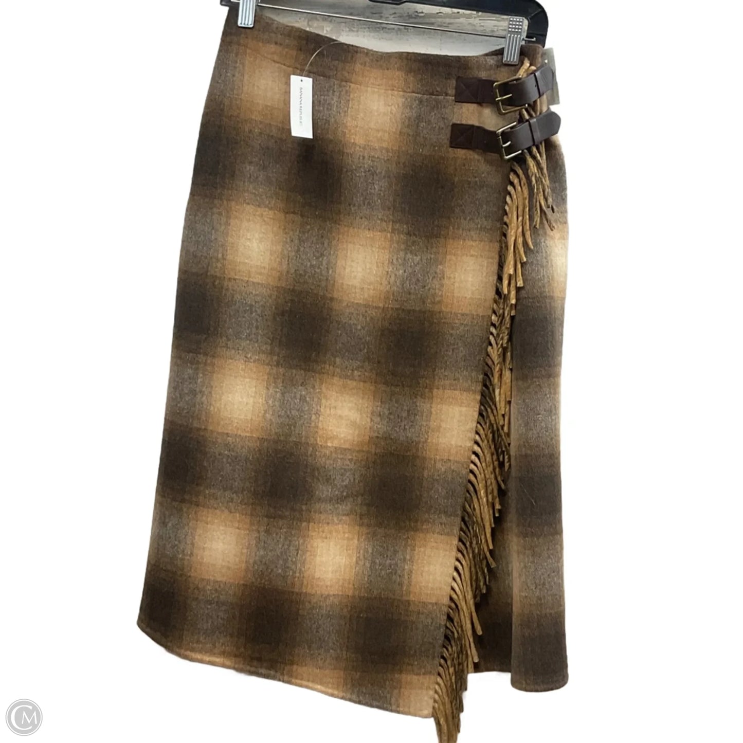 Skirt Midi By Banana Republic In Brown, Size: S