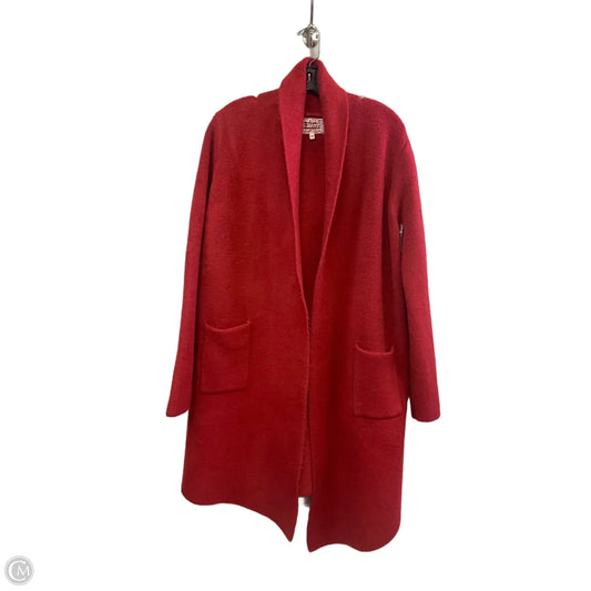 Sweater Cardigan By PINK MARTINI In Red, Size: Xs