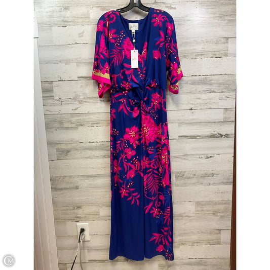 Dress Party Long By Lilly Pulitzer In Blue & Pink, Size: L