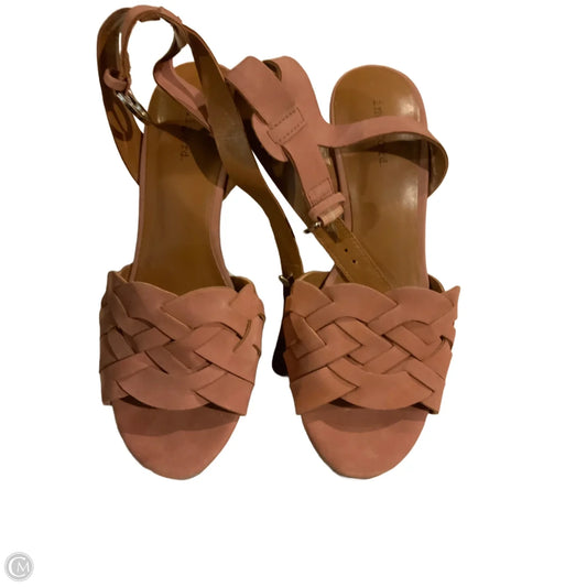 Sandals Heels Wedge By Indigo Rd In Pink, Size: 7