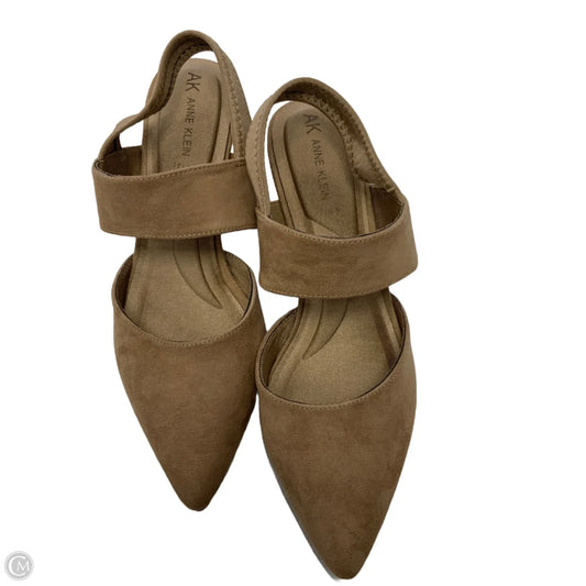 Shoes Heels Kitten By Anne Klein In Tan, Size: 7.5