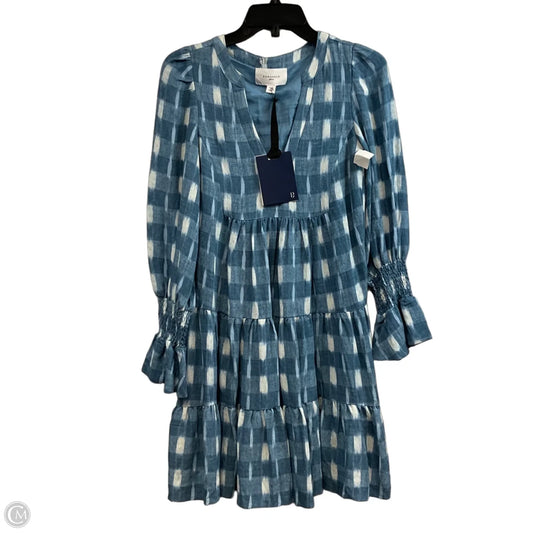 Dress Casual Short By Pomander Place In Blue & White, Size: Xxs