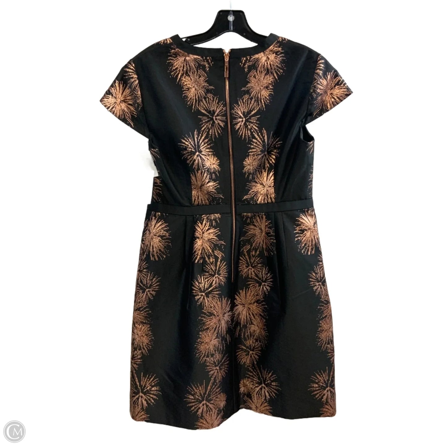 Dress Party Short By Ted Baker In Black & Gold, Size: M