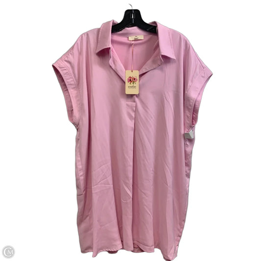 Dress Casual Short By Entro In Pink, Size: L