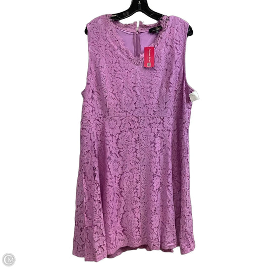 Dress Party Short By Suzanne Betro In Purple, Size: 3x