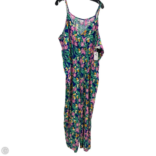 Jumpsuit By GO COCO In Blue & Green, Size: 3x