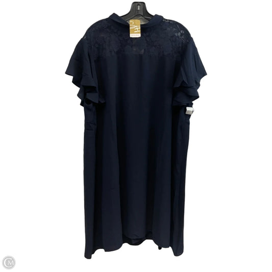 Dress Work By Suzanne Betro In Navy, Size: 3x